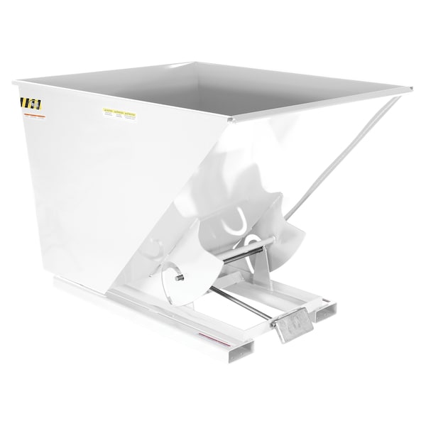 Vestil Heavy Duty Self-Dumping Hopper 2 Cubic Yard 6000 lb White D-200-HD-WHT - main